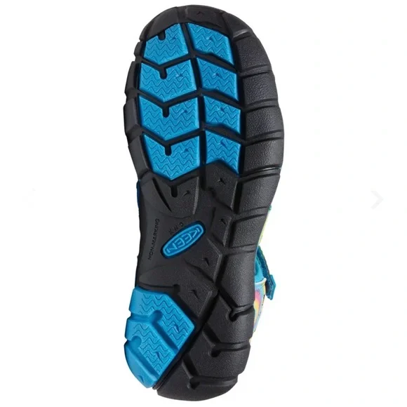 Vibrant KEEN® Big Kids Size 6 Seacamp II CNX in Vivid Blue/Original Tie Dye, GUC - Picture 9 of 14